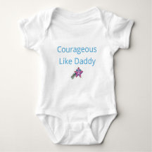 Bodysuit bébé - Courageux comme papa