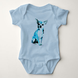 Body Bodysuit bleu Chihuahua Cute Baby