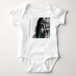 Body Bodysuit Bravehearth Horse Baby Jersey, Blanc