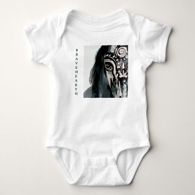 Body Bodysuit Bravehearth Horse Baby Jersey, Blanc (Devant)