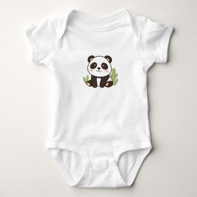 Body Bodysuit Cute Panda Baby Jersey (Devant)