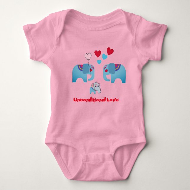 Body Bodysuit de bébé d'amour inconditionnel (Devant)