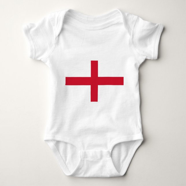 Body Bodysuit de bébé patriotique avec drapeau Angleter (Devant)