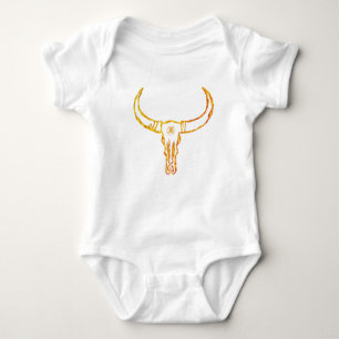 Body Bodysuit de jersey crâne taureau