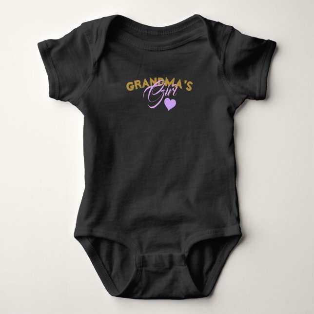 Body Bodysuit de Jersey pour bébé de grand-mère (Devant)