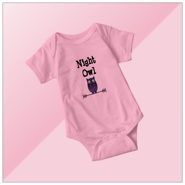 Body Bodysuit de la chouette de nuit pour bébés (Créateur téléchargé)