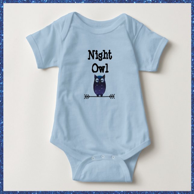 Body Bodysuit de la chouette de nuit pour bébés (Créateur téléchargé)