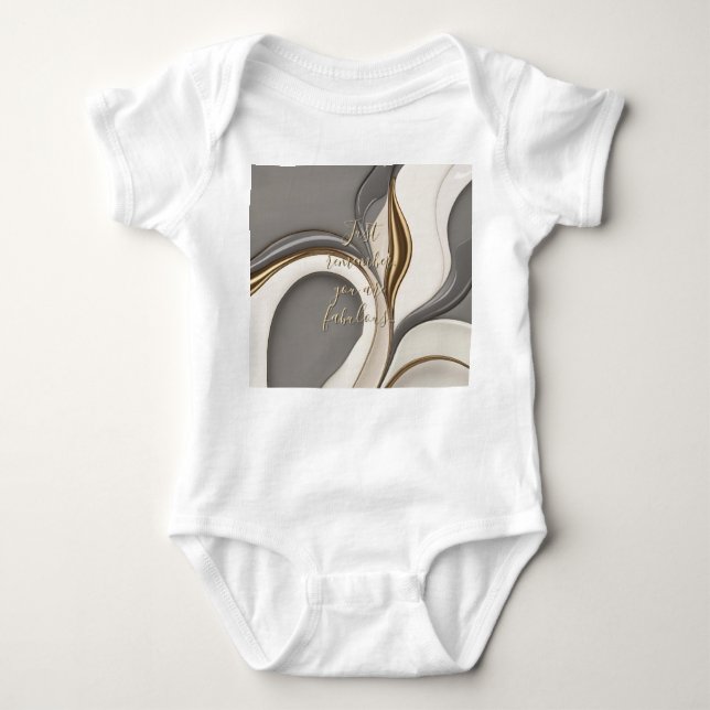Body Bodysuit de maillot de bébé en graphisme élégant (Devant)