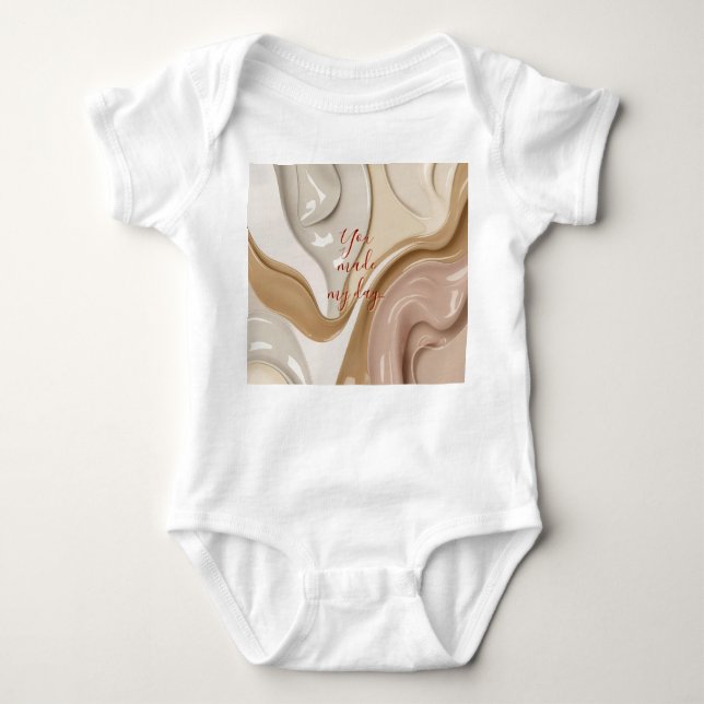 Body Bodysuit de maillot de bébé en graphisme élégant (Devant)