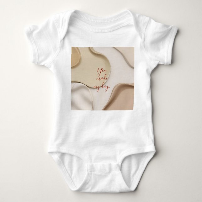 Body Bodysuit de maillot de bébé en graphisme élégant (Devant)