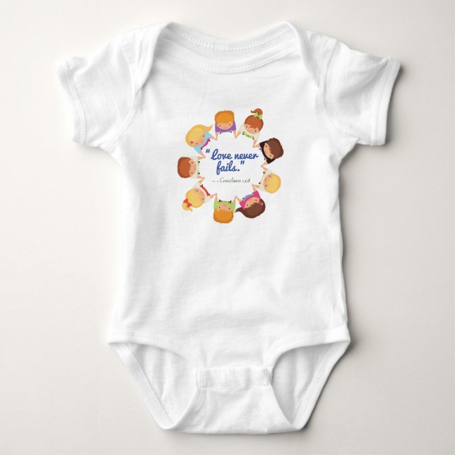 Body Bodysuit de maillot de bébé personnalisé (Devant)