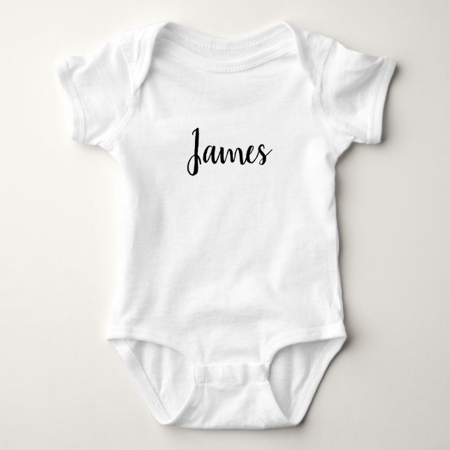 Body Bodysuit de nom personnalisé, police agréable pour (Devant)