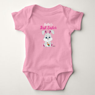 Body Bodysuit de Pâques avec lapin mignon pour bébé fil