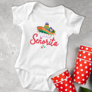 Body Bodysuit Fiesta Sombrero Little Señorita Baby