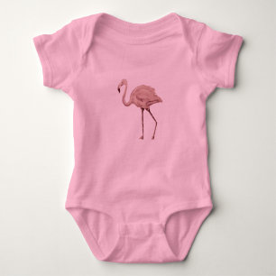 Body Bodysuit Flamant rose rose pour bébé Tutu