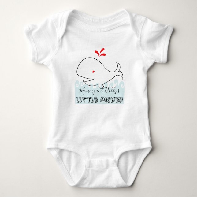 Body Bodysuit Hanoukka "Little Pisher" Baby Jersey (Devant)