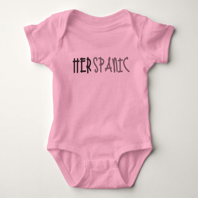 Body Bodysuit hispanique pour bébé herspanique (Devant)