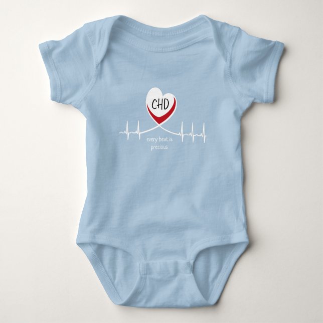 Body Bodysuit Jersey pour bébé CHD (Devant)