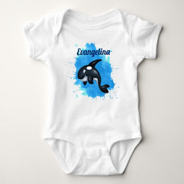 Body Bodysuit Orca Whale Baby (Devant)