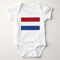 Bodysuit patriotique bébé avec drapeau Pays-Bas
