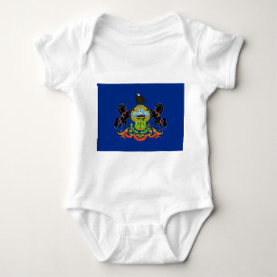 Body Bodysuit Patriotique bébé avec drapeau Pennsylvani