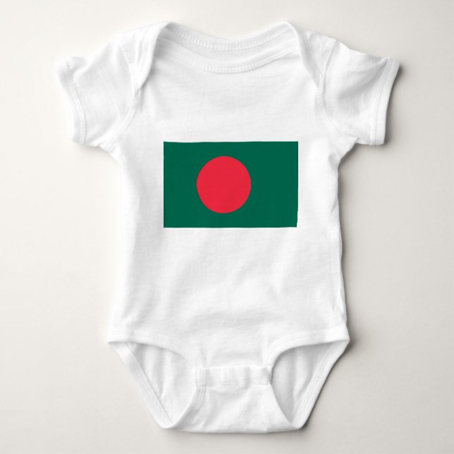 Body Bodysuit patriotique pour bébé avec drapeau Bangla (Devant)