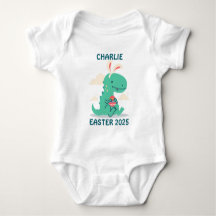 Bodysuit personnalisé de Pâques Dino