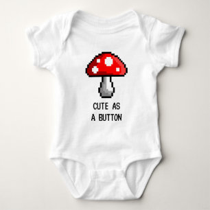 Body Bodysuit Pixel Mushroom pour bébé
