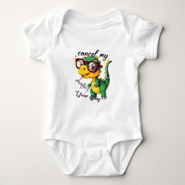 Body Bodysuit pour bébé amusant - "Annuler mon abonneme (Devant)