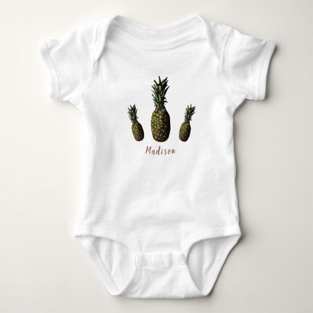 Body Bodysuit pour bébé ananas (Devant)