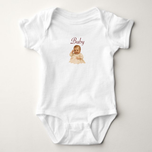 Body Bodysuit pour bébé antique et une pièce (Devant)