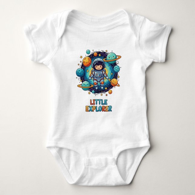 Body Bodysuit pour bébé astronaute (Devant)