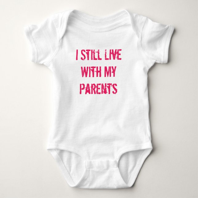 Body Bodysuit pour bébé avec lequel je vis toujours par (Devant)