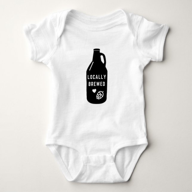 Body Bodysuit pour bébé brun local | Beer Lover | Bébé  (Devant)