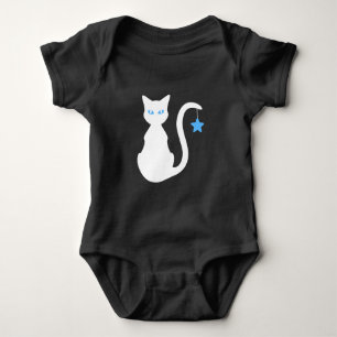 Body Bodysuit pour bébé chat blanc