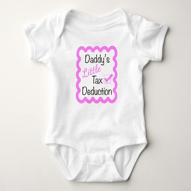 Body Bodysuit pour bébé de la déduction d'impôt de papa (Devant)