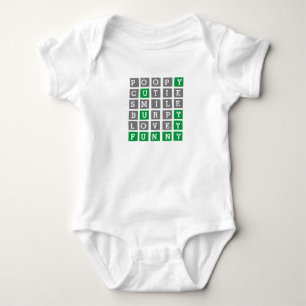 Body Bodysuit pour bébé en wordle personnalisé