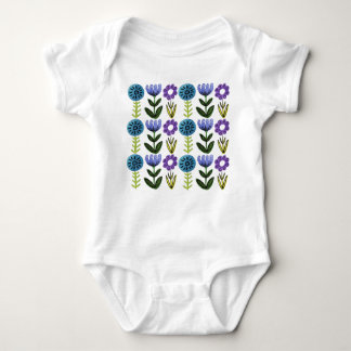 Body Bodysuit pour bébé imprimé à fleurs