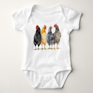 Body Bodysuit pour bébé poulets, Country Toddler Tee