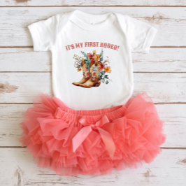 Body Bodysuit pour bébé pour le premier rodéo avec bott