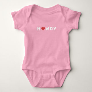 Body Bodysuit pour bébé sur le thème du Texas Howdy