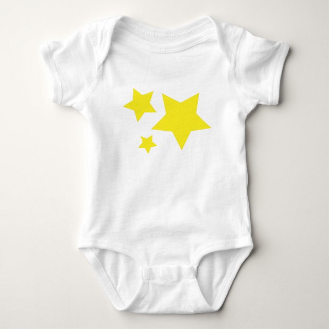Body Bodysuit pour bébé trois étoiles - Mignonne Star T (Devant)