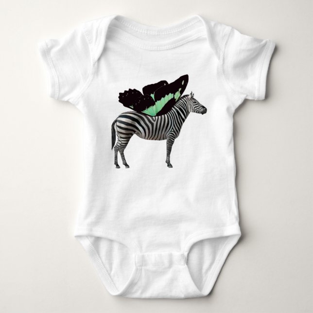 Body Bodysuit pour bébé Zebra ailé (Devant)