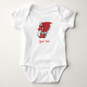 Body Bodysuit rouge Dragon Cartoon Baby