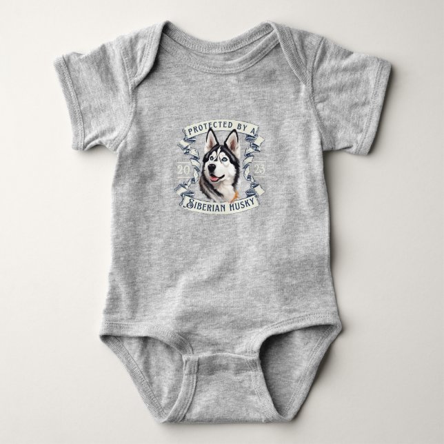Body Bodysuit Sibérienne Husky Baby (Devant)