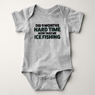 Body Bodysuit T Shirt personnalisable Baby Ice Fishing
