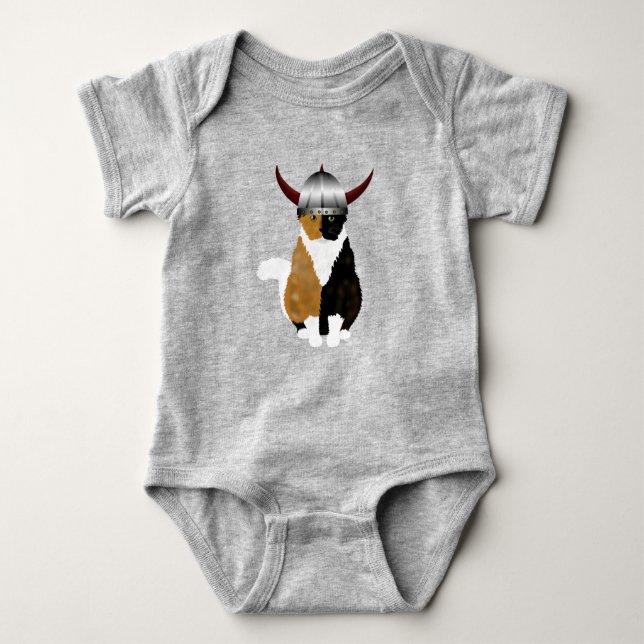 Body Bodysuit Viking Cat Baby (Devant)