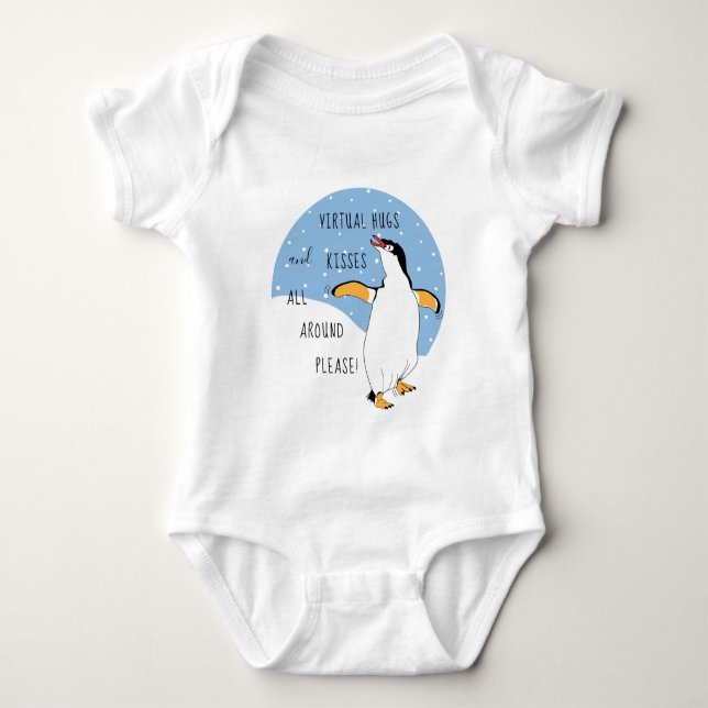 Body Bodysuit Virtual Hugs and Kisses Baby Jersey (Devant)