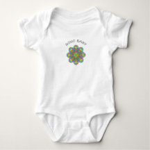 Boho Baby Flower Mandala One Piece Bodysuit