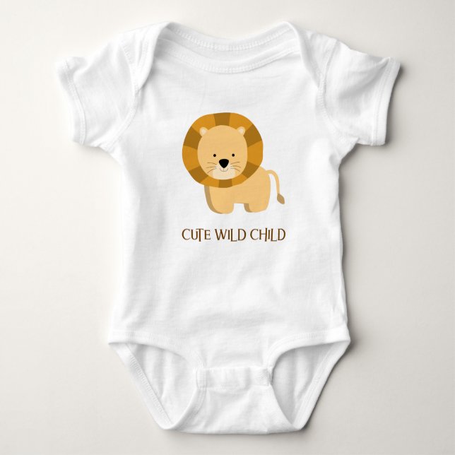 Body Boho Chic mignon Wild Child Lion Photo (Devant)
